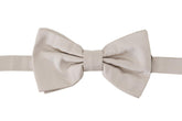 Dolce & Gabbana Gray 100% Silk Adjustable Neck Papillon Tie -  Neckties, Men -  Dolce & Gabbana.